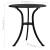 Set mobilier bistro, 3 piese, negru, aluminiu turnat GartenMobel Dekor