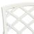 Set mobilier bistro, 3 piese, alb, aluminiu turnat GartenMobel Dekor