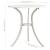 Set mobilier bistro, 3 piese, alb, aluminiu turnat GartenMobel Dekor