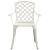 Set mobilier bistro, 3 piese, alb, aluminiu turnat GartenMobel Dekor