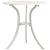 Set mobilier bistro, 3 piese, alb, aluminiu turnat GartenMobel Dekor