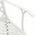 Set mobilier bistro, 3 piese, alb, aluminiu turnat GartenMobel Dekor