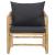 Set mobilier de grădină cu perne, 4 piese, bambus GartenMobel Dekor
