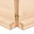 Blat de baie, 160x60x(2-6) cm, lemn masiv netratat GartenMobel Dekor