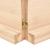 Blat de baie, 220x50x(2-6) cm, lemn masiv netratat GartenMobel Dekor