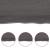 Blat de baie, gri închis, 180x60x(2-6) cm, lemn masiv tratat GartenMobel Dekor