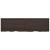 Blat de baie, gri închis, 220x60x(2-6) cm, lemn masiv tratat GartenMobel Dekor