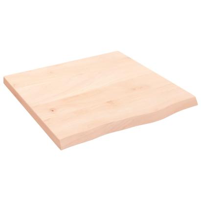 Blat de masă, 60x60x(2-4) cm, lemn masiv de stejar netratat GartenMobel Dekor