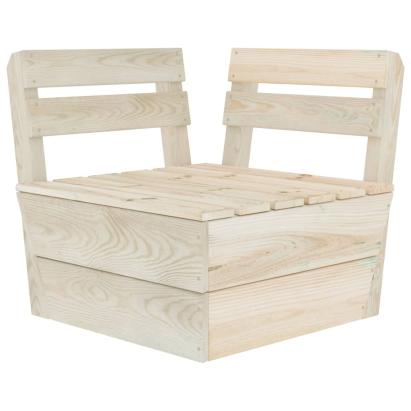 Canapea colțar modulară din paleți, lemn de molid tratat GartenMobel Dekor