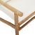 Set mobilier de grădină cu perne alb crem, 2 piese, bambus GartenMobel Dekor