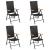 Set mobilier de grădină, 5 piese, negru și maro, poliratan GartenMobel Dekor