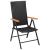 Set mobilier de grădină, 5 piese, negru și maro, poliratan GartenMobel Dekor