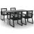 Set mobilier de grădină, 5 piese, negru, ratan PVC GartenMobel Dekor