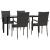 Set mobilier de grădină, 5 piese, maro, poliratan GartenMobel Dekor