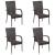 Set mobilier de grădină, 5 piese, maro, poliratan GartenMobel Dekor