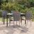 Set mobilier de grădină, 5 piese, gri, poliratan GartenMobel Dekor