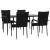 Set mobilier de grădină, 5 piese, negru, poliratan GartenMobel Dekor