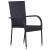 Set mobilier de grădină, 5 piese, negru, poliratan GartenMobel Dekor