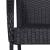 Set mobilier de grădină, 5 piese, negru, poliratan GartenMobel Dekor