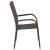 Set mobilier de grădină, 5 piese, maro, poliratan GartenMobel Dekor