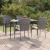 Set mobilier de grădină, 5 piese, gri, poliratan GartenMobel Dekor