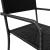 Set mobilier de grădină, 5 piese, negru, poliratan GartenMobel Dekor