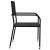 Set mobilier de grădină, 5 piese, negru, poliratan GartenMobel Dekor