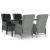 Set mobilier de grădină, 5 piese, gri deschis, poliratan GartenMobel Dekor