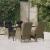Set mobilier de grădină, 5 piese, maro, poliratan GartenMobel Dekor