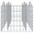 Strat înălțat cu gabion arcuit, 200x50x50 cm, fier galvanizat GartenMobel Dekor