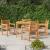 Set de sufragerie de grădină, lemn masiv de tec, 5 piese GartenMobel Dekor