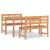 Set de masă pentru grădină, lemn masiv de tec, 3 piese GartenMobel Dekor