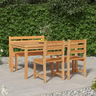 Set mobilier pentru grădină, 4 piese, lemn masiv de tec GartenMobel Dekor