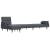 Canapea extensibilă în formă de L gri 271x140x70 cm catifea GartenMobel Dekor