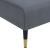 Canapea extensibilă în formă de L gri 271x140x70 cm catifea GartenMobel Dekor