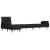Canapea extensibilă în formă de L negru 271x140x70 cm catifea GartenMobel Dekor