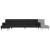 Canapea extensibilă în formă de L negru 271x140x70 cm catifea GartenMobel Dekor
