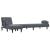Canapea extensibilă în formă de L gri 260x140x70 cm catifea GartenMobel Dekor