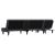 Canapea extensibilă în formă de L gri 255x140x70 cm catifea GartenMobel Dekor