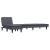 Canapea extensibilă în formă de L gri 255x140x70 cm catifea GartenMobel Dekor