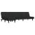 Canapea în formă de L negru 255x140x70 cm catifea GartenMobel Dekor