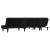 Canapea în formă de L negru 255x140x70 cm catifea GartenMobel Dekor