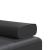Canapea extensibilă în formă de L negru 255x140x70 cm piele eco GartenMobel Dekor