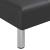 Canapea extensibilă în formă de L negru 255x140x70 cm piele eco GartenMobel Dekor