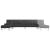 Canapea extensibilă în formă de L negru 255x140x70 cm piele eco GartenMobel Dekor