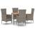 Set mobilier de grădină cu perne, 5 piese, gri, poliratan GartenMobel Dekor