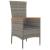 Set mobilier de grădină cu perne, 5 piese, gri, poliratan GartenMobel Dekor