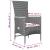 Set mobilier de grădină cu perne, 5 piese, gri, poliratan GartenMobel Dekor