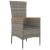 Set mobilier de grădină cu perne, 5 piese, gri, poliratan GartenMobel Dekor