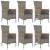Set mobilier de grădină cu perne, 7 piese, gri, poliratan GartenMobel Dekor
